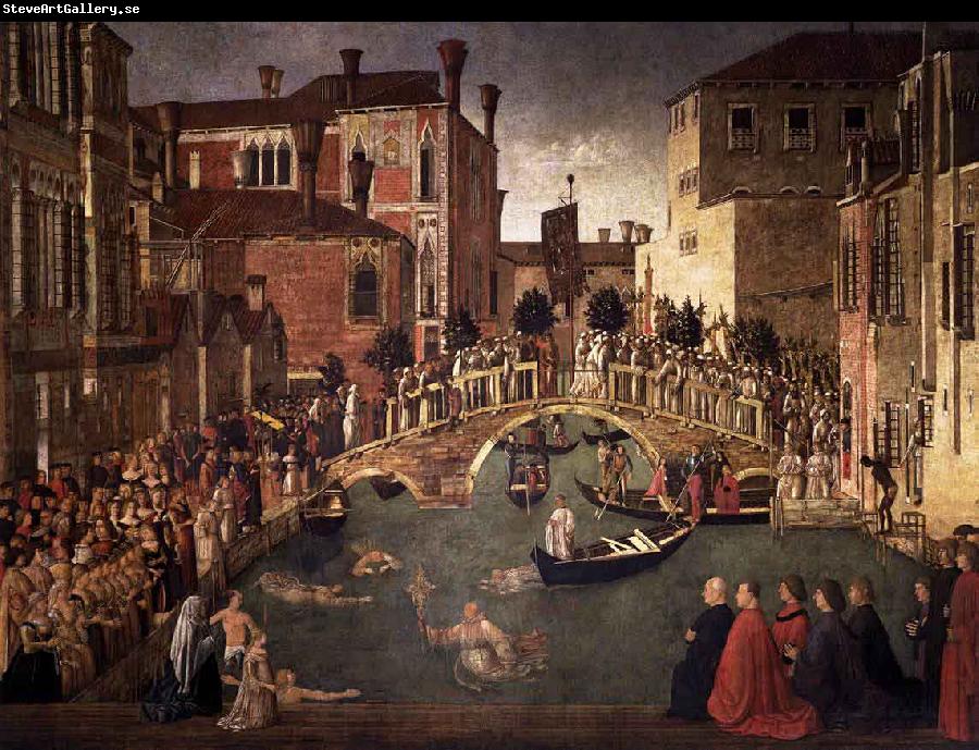 Gentile Bellini Miracle of the Cross at the Bridge of San Lorenzo